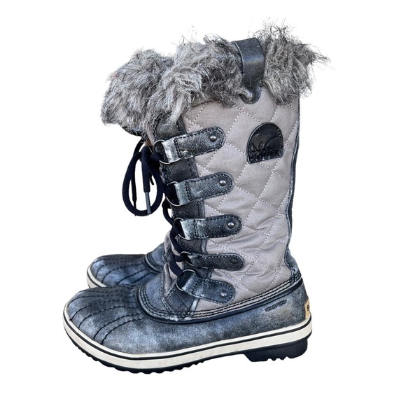 Sorel Tofino Waterproof Winter Snow Boots NL1795-005 Distressed Gray Size 6.5 - Picture 3 of 14